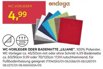 Möbelix WC-VORLEGER ODER BADEMATTE LILIANE Angebot