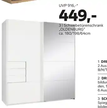 Mömax SCHWEBETÜRENSCHRANK OLDENBURG Angebot