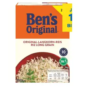 T&G Ben's Original Langkornreis T&G 2 Kilogramm 1 Packung Angebot