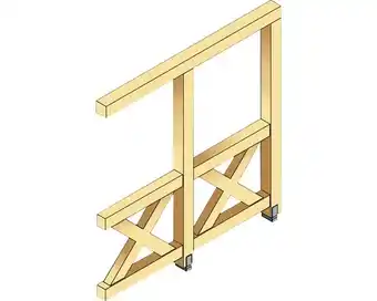 Hornbach Seitenwand Andreaskreuz SKAN HOLZ 205 x 199 cm, weiß Angebot