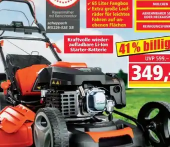 Norma Elektro-Start Benzin Rasenmäher MS226-53E SE Angebot