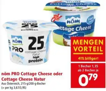 Interspar Nöm Pro Cottage Cheese Oder Cottage Cheese Natur 215g-/200g Angebot