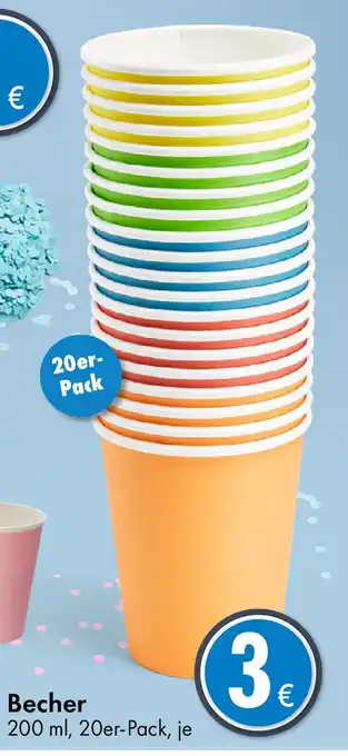 TEDi Becher 200 ml Angebot
