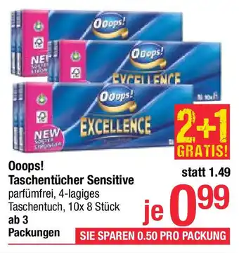 Maximarkt Ooops! Taschentücher Sensitive Angebot