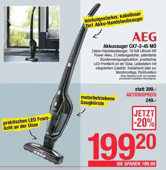 Maximarkt Akkusauger CX7-2-45 MO Angebot
