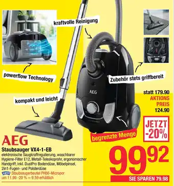 Maximarkt Staubsauger VX4-1-EB Angebot