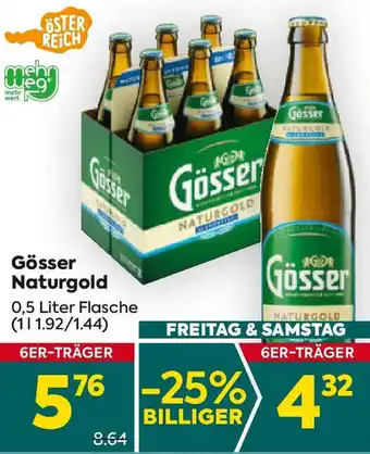 Billa Gösser Naturgold 0.5L Angebot