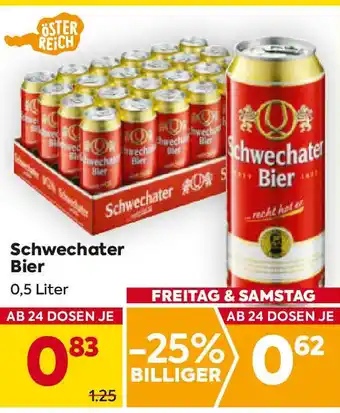 Billa Schwechater Bier 0.5L Angebot
