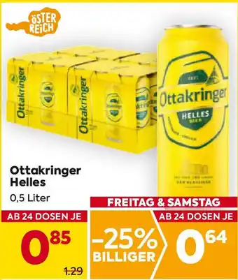 Billa Ottakringer Helles 0.5L Angebot