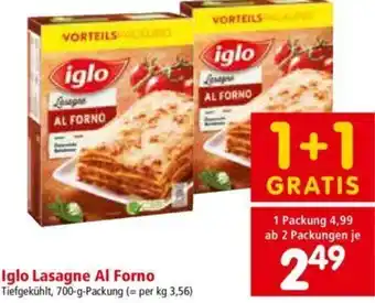 Interspar Iglo Lasagne Al Forno 700 g Angebot