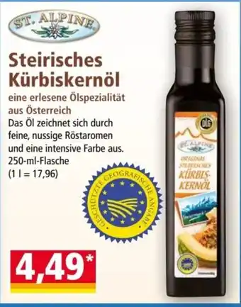 Norma Steirisches Kürbiskernöl 250ml Angebot