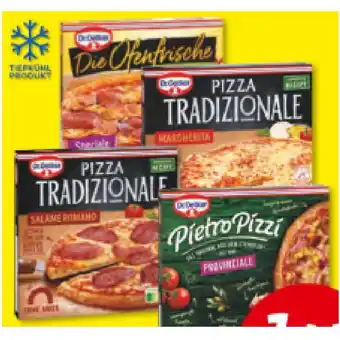 Unimarkt Dr. Oetker Pietro Pizzi, Die Ofenfrische oder Pizza Tradizionale versch. Sorten Unimarkt 1 Packung Angebot