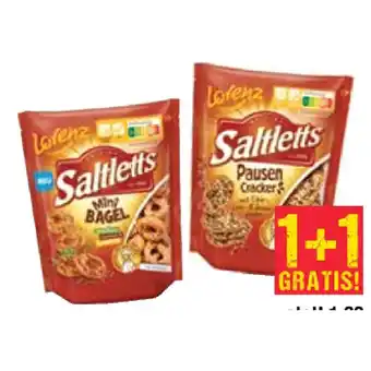 Maximarkt Lorenz Saltletts Mini Bagel oder Pausen Cracker Maximarkt 100 Gramm 1 Packung Angebot