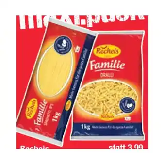 Maximarkt Recheis Teigwaren Familie versch. Sorten Maximarkt 1 Kilogramm 1 Packung Angebot