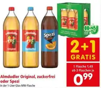 Interspar Almdudler Original Zuckerfrei Oder Spezi 1 L Angebot