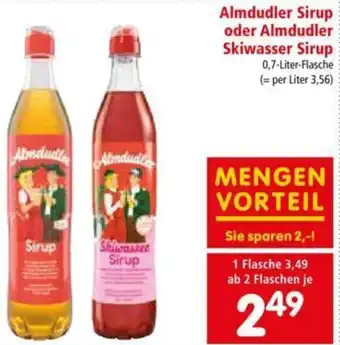 Interspar Almdudler Sirup Oder Skiwasser Sirup Angebot