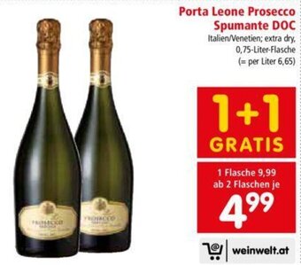 Interspar Porta Leone Prosecco Spumante DOC Angebot