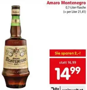 Interspar Amaro Montenegro Angebot