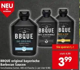 Interspar Bbque Original Bayerische Barbeque Saucen 400ml Angebot