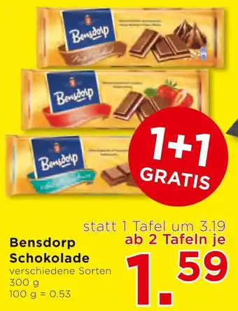 Unimarkt Bensdorp Schokolade 300g Angebot
