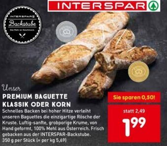 Interspar Premium Baguette Klassik Oder Korn Angebot
