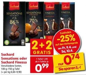 Interspar Suchard Sensations Oder Suchard Finessa 100 g-150 g Angebot