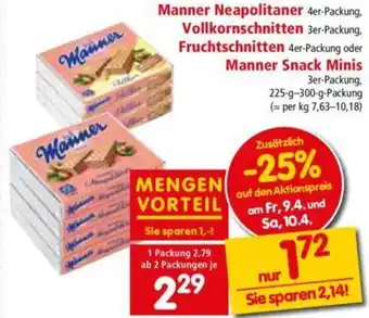 Interspar Manner Neapolitaner 225 g-300 g Angebot