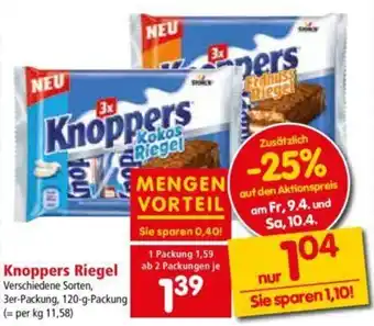 Interspar Knoppers Riegel 120 g Angebot