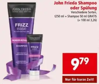 Interspar John Frieda Shampoo Oder Spülung Angebot