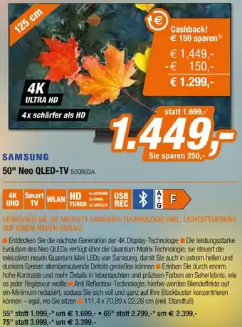 Expert 50" Neo QLED-TV 50QN93A Angebot