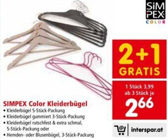 Interspar Simpex Color Kleiderbügel Angebot