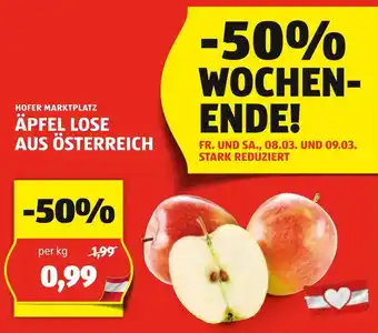 Hofer ÄPFEL LOSE AUS ÖSTERREICH Angebot