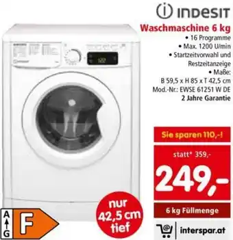 Interspar Waschmaschine 6Kg Angebot