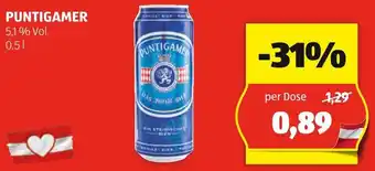 Hofer PUNTIGAMER 0.5L Angebot