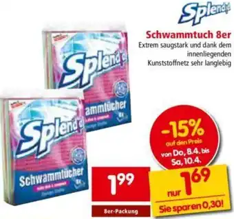Interspar Splendid Schwammtuch 8er Angebot