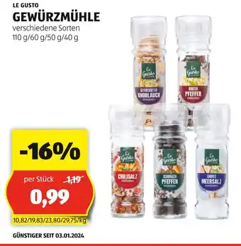 Hofer GEWÜRZMÜHLE Angebot