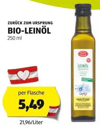 Hofer BIO-LEINÖL 250ml Angebot