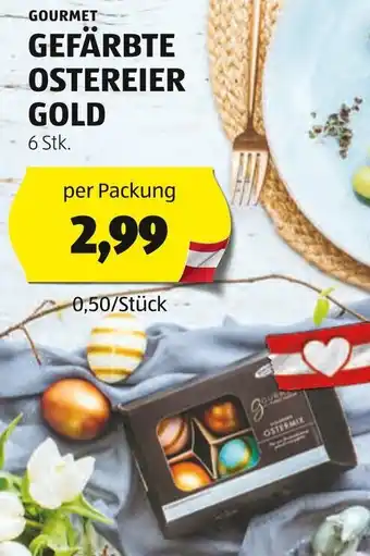 Hofer GEFÄRBTE OSTEREIER GOLD Angebot