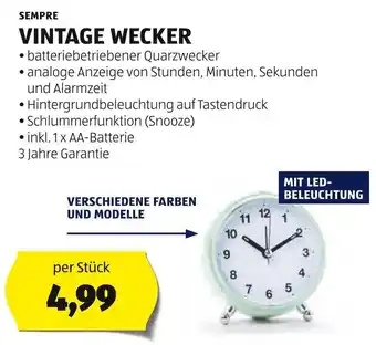 Hofer VINTAGE WECKER Angebot