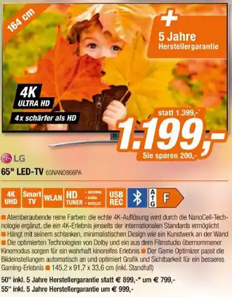 Expert 65" LED-TV 65NAN0866PA Angebot