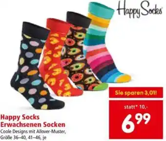 Interspar Happy Socks Erwachsenen Socken 36-40 41-46 Angebot