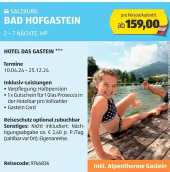 Hofer BAD HOFGASTEIN Angebot