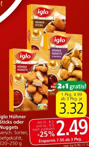 Spar Hühner Sticks Angebot