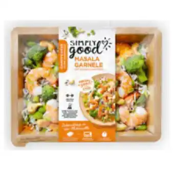Billa simply good Masala Garnele mit Gemüse und Reis BILLA 360 Gramm 1 Packung Angebot