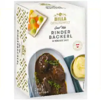 Billa BILLA GENUSSWELT Rinderbackerl sous-vide BILLA 280 Gramm 1 Packung Angebot