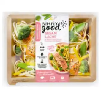 Billa simply good Sesam Lachs mit Gemüse und Nudeln BILLA 355 Gramm 1 Packung Angebot