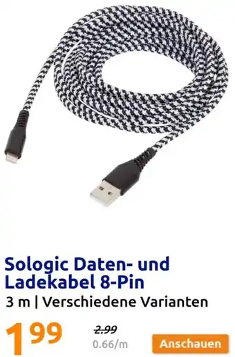 Action Sologic Daten- und Ladekabel 8-Pin Angebot