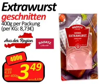 Wurstico Extrawurst geschnitten 400g Angebot