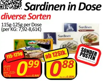 Wurstico Sardinen in Dose Angebot