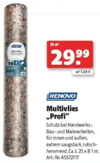 Hagebau Multivlies Profi Angebot